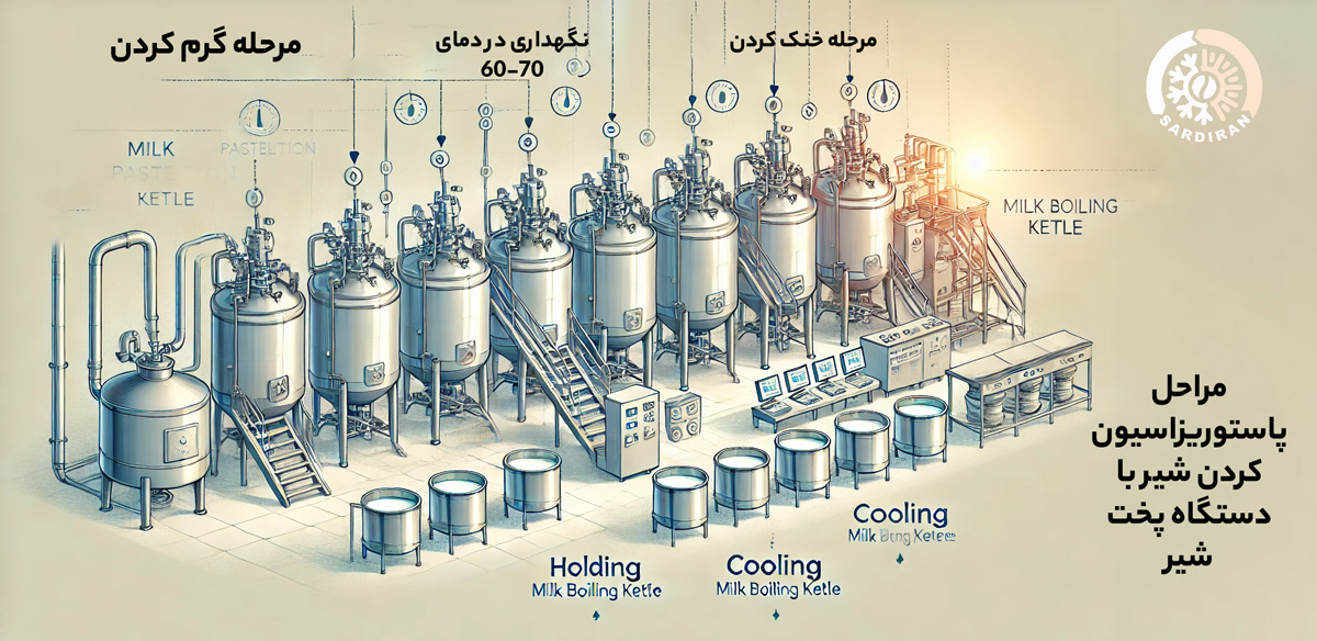 دستگاه پخت شیر در پاستوریزاسیون